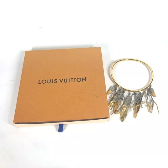 LOUIS VUITTON MP2409 Feather Necklace Accessories Choker Necklace - Picture 1 of 12